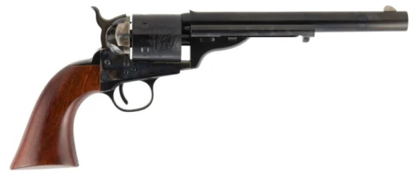 Cimarron CA916 1872 Open Top Army 45 Colt (LC) 6rd 7.50" Blued  Barrel & Cylinder, Wide Front Sight, Color Case Hardened Steel Frame, 1860 Army-Sized Walnut Grip