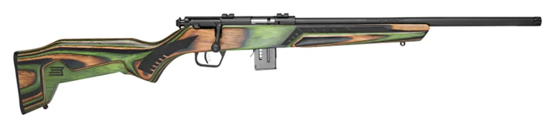 Savage Arms 91936 93 Minimalist 22 WMR Caliber with 10+1 Capacity, 18" Barrel, Matte Black Metal Finish & Boyd's Minimalist Green Laminate Stock Right Hand (Full Size)