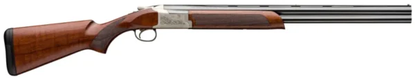 Browning 0182093004 Citori 725 Feather Full Size 12 Gauge Break Open 3" 2rd 28" Blued Over/Under Vent Rib Barrel, Engraved Silver Nitride Aluminum Receiver, Fixed Grade II/III Black Walnut Stock
