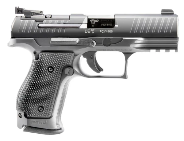 Walther Arms 2843323 PPQ M2 Q4 Tactical 9mm Luger 4" Barrel 15+1, Steel Frame With Picatinny Acc. Rail, Optic Cut Tenifer Matte Black Steel Slide, Manual Safety, Optics Ready