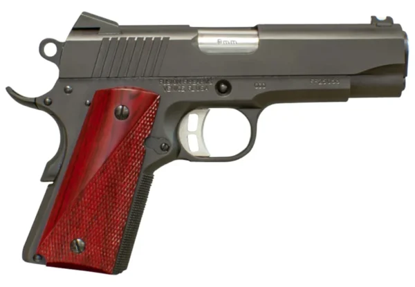 Fusion Firearms 1911CCO45 Freedom CCO Carry 45 ACP 7+1 4.25" Chrome-Lined Steel Barrel Black Oxide Serrated Slide Black Oxide Steel Frame w/Beavertail Red Cocobolo Grips Right Hand