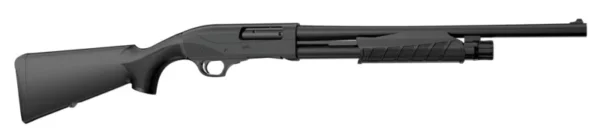 Retay USA GPSTAC18 GPS Tactical Inertia Plus 12 Gauge with 18.50" Deep Bore Drilled Barrel, 3" Chamber, 5+1 Capacity, Matte Black Metal Finish & Black Synthetic Stock Right Hand (Full Size)