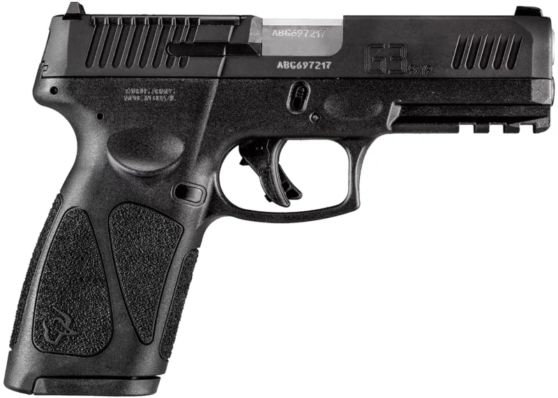 Taurus 1G3P941 G3 9mm Luger 17+1 4" Matte Stainless Steel Barrel, Polymer Frame With Picatinny Acc. Rail, T.O.R.O Optic Cut Tenifer Matte Black Steel Slide, Re-Strike Capability, Manual Safety