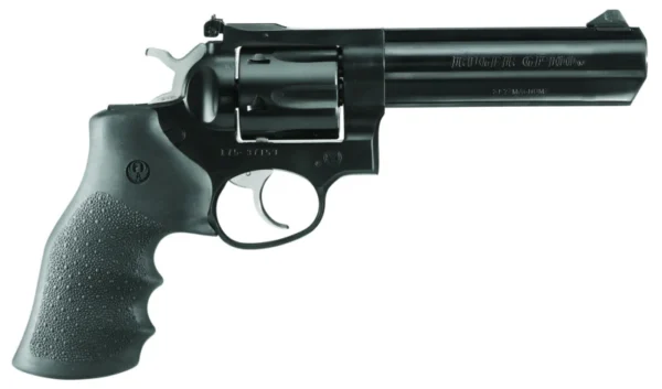 Ruger 1756 GP100  Sports South Exclusive 357 Mag 6rd 5" Blued Full Lug Steel Barrel, Blued Cylinder & Steel Frame, Black Finger Groove Rubber Grip
