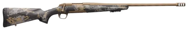 Browning 035538294 X-Bolt Mountain Pro 6.5 PRC 3+1 24" MB Fluted Burnt Bronze Cerakote Accent Graphic Black Carbon Fiber Stock Right Hand (Full Size)