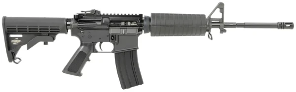 Bushmaster 0010011BLK M4 Patrolman's  5.56x45mm NATO 16" 30+1 Black Rec/Barrel Black 6 Position Collapsible Stock Black Polymer Grip A2 Front Sight Right Hand