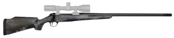 Fierce Firearms FCTRG28NOS26BBO CT Rage  28 Nosler Caliber with 3+1 Capacity, 26" Caron Fiber Barrel, Black Cerakote Metal Finish & Blackout Camo Fixed Fierce Tech C3 Stock, Right Hand (Full Size)