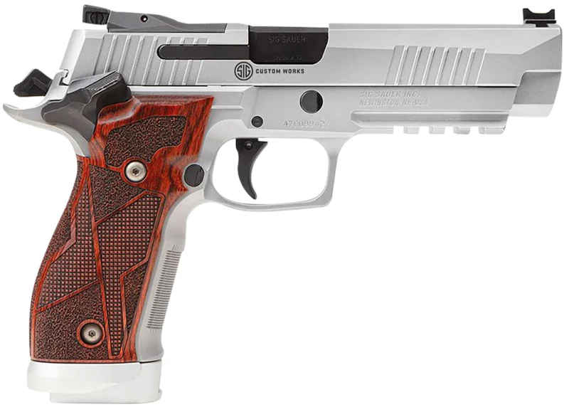 Sig Sauer 226X59CLASSIC10 P226 X-Five Classic 9mm Luger 10+1 (3) 5", Stainless, Picatinny Rail & Beavertail Frame, Serrated Optic Cut Slide, Custom Hogue Cocobolo Grip