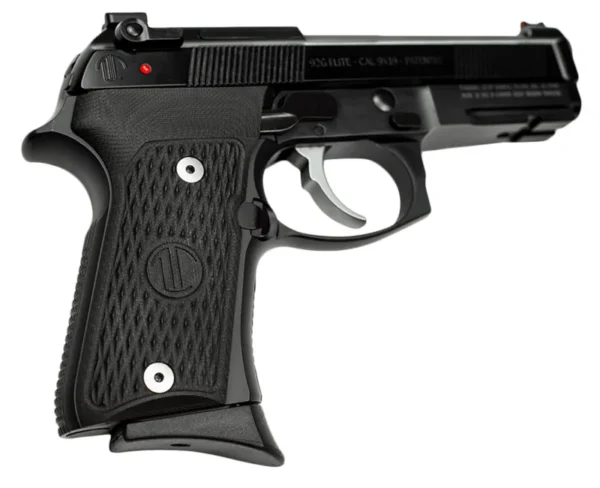 Langdon Tactical Tech LTT92CTJOP15 92 Elite LTT Compact 9mm Luger 15+1 4.25" Stainless Target Crown Steel Barrel, Black Serrated Steel Slide, Black VZ/LTT G10 Grip, Optimized Trigger Bar & Trigger Job