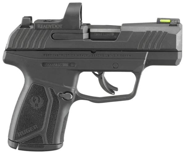 Ruger 3515 Max-9 w/ReadyDot Sight Compact 9mm Luger 10+1/ 12+1 3.20" Black Oxide Steel Barrel & Serrated Slide, Black Polymer Frame, Black Nylon Grips Features ReadyDot Micro Reflex Sight