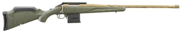 Ruger 46942 American Predator Gen II 6.5 Grendel 10+1 22" Burnt Bronze Cerakote Threaded Barrel, Picatinny Rail Steel Receiver, Green Splatter Adjustable Synthetic Stock