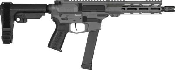 CMMG 99A3B0FTNG Banshee MKGS 9mm Luger 33+1 8" Black Nitride Medium Taper Threaded Barrel, EML 7" M-LOK Handguards, Tungsten Cerakote Aluminum Picatinny Rail Receiver, CMMG Zeroed Grips