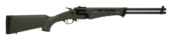 Savage Arms 23002 42 Takedown 22 LR/410 Gauge 1+1 20" Matte Black Single Shot Barrel, Flat Dark Earth Drilled & Tapped Carbon Steel Receiver, Fixed OD Green Synthetic Stock