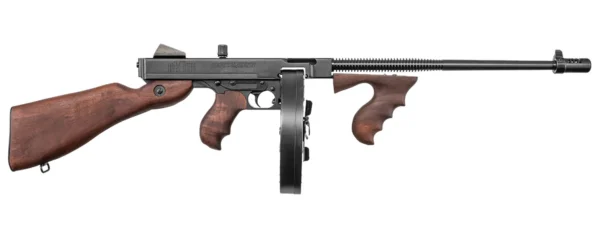 Auto-Ordnance T5P100D 1927A-1 Lightweight Deluxe .45 Cal 100+1 Fixed Walnut Wood Stock, Walnut Grip