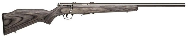 Savage Arms 96705 93R17 BVSS Full Size 17 HMR 5+1 21" Satin Stainless Steel Button-Rifled Heavy Barrel, Satin Stainless Steel Receiver, Gray Laminate Stock, Right Hand