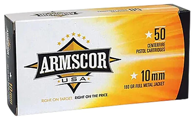 Armscor FAC102N USA 10mmAuto 180gr Full Metal Jacket 50 Per Box/20 Case