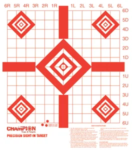 CHAMPION TARGET PAPER REDFIELD - STYLE SIGHT-IN 100-PACK