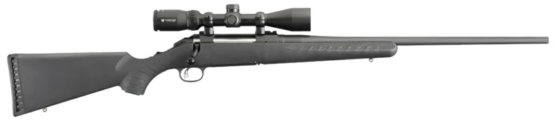 Ruger 16934 American Full Size 308 Win 4+1 22" Matte Black Steel Barrel, Matte Black Alloy Steel Receiver w/Picatinny Rail, Black Fixed Synthetic Stock, Vortex Crossfire II 3-9x40mm