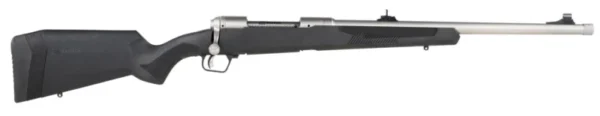 Savage Arms 57044 110 Brush Hunter 375 Ruger 3+1 20", Matte Stainless, Synthetic Stock, Iron Sights