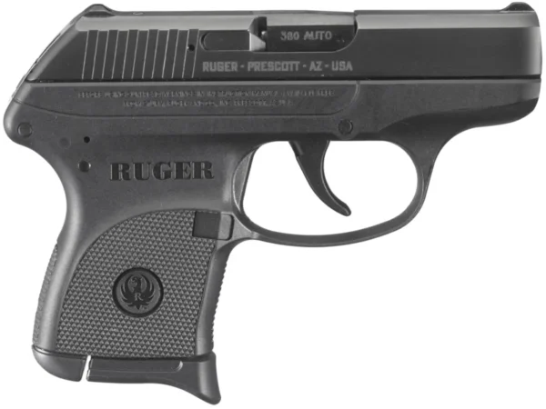 Ruger 3701 LCP  Standard Frame 380 ACP 6+1 2.75" Black Steel Barrel, Black Oxide Serrated Alloy Steel Slide, Black Polymer Frame, Black Polymer Grip, Right Hand