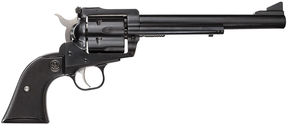 Ruger 0505 Blackhawk 30 Carbine 6 7.50" Blued Alloy Steel, Cylinder & Frame, Black Rubber Grip, Transfer Bar Safety, Exposed Hammer