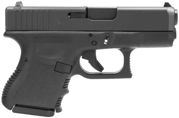 Glock PI2750201 G27 Gen3 Subcompact *CA Compliant 40 S&W  3.43" Barrel 9+1, Black Frame & Slide, Finger Grooved  Textured Polymer Grip, Safe Action Trigger