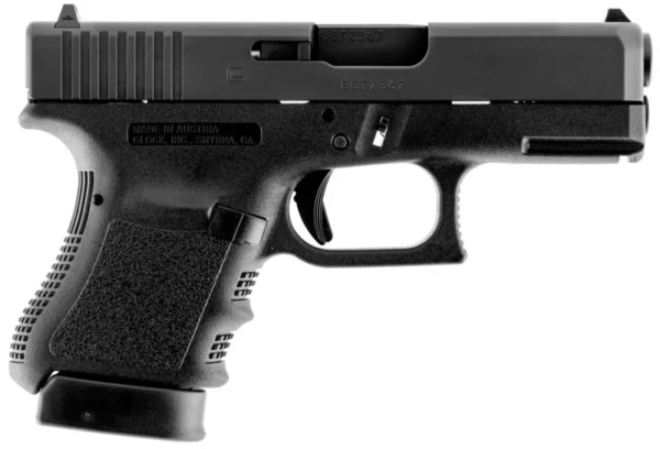 Glock PI3650201FGR G36 Gen3 Sub-Compact 45 ACP 6+1 3.78" Polygonal Rifled Barrel, Matte Black Serrated Slide, Black Polymer Frame w/Picatinny Rail, Black Textured Finger Grooved Polymer Grip