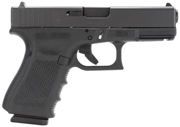 Glock PG3250203 G32 Gen4 Compact 357 Sig  4.02" Barrel 13+1, Black Frame & Slide, Finger Grooved Rough Texture Grip, Modular Backstrap, Reversible Mag. Catch, Safe Action Trigger