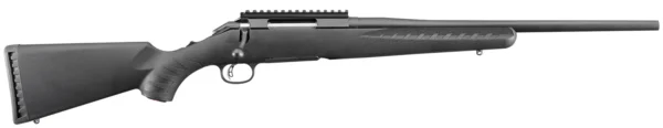 Ruger 6908 American Compact 243 Win 4+1 18" Matte Black Alloy Steel Barrel, Matte Black Steel Receiver w/Picatinny Rail, Black Fixed Synthetic Stock, Right Hand