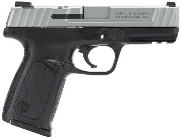 Smith & Wesson 123403 SD40 VE *CA Compliant Compact Frame 40 S&W 10+1, 4" Stainless Steel Barrel, Satin Serrated Stainless Steel Slide, Black Polymer Frame w/Picatinny Rail