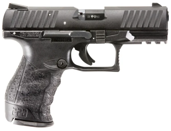 Walther Arms 5100300 PPQ M2 22 LR 12+1 4" Threaded Black Steel Barrel, Matte Black Tenifer Serrated/Steel Slide, Black Polymer Frame w/Picatinny Rail, Black Polymer Grips