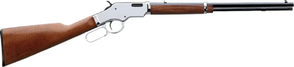 Taylors & Company 550223 Uberti Scout 22 LR Caliber with 14+1 Capacity, 19" Blued Barrel, Chrome-Plated Metal Finish & Walnut Stock Right Hand (Full Size)