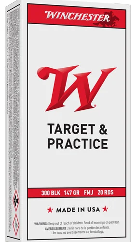 WINCHESTER USA 300 AAC 140GR - FMJ 20RD 10BX/CS