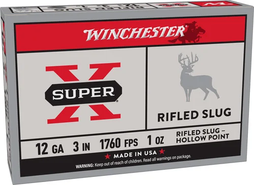 WINCHESTER SUPER-X 12GA 3" 1OZ - RIFLED SLUG 5RD 50BX/CS
