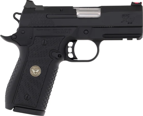 WILSON EDC X9 2.0 9MM 3.25" - LIGHT RAIL 15RD BLACK ARMOR