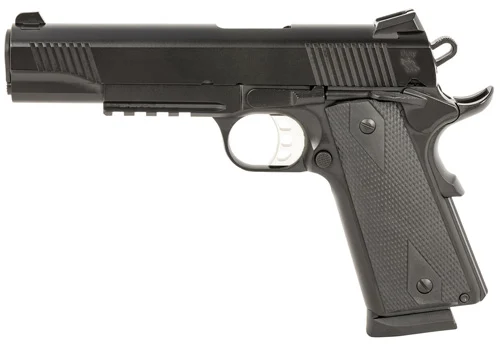 TISAS 1911 DUTY B45 45ACP - 5" BBL 2-8RD W/ RAIL BLACK - Image 2