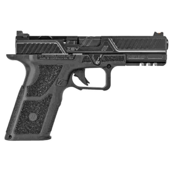 Zev Technologies OZ9 Standard Combat Pistol 9mm Luger 17rd Magazines 4.5" Barrel Black Slide/Grip