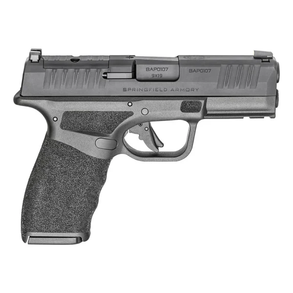 Springfield Armory Hellcat Pro OSP Low Capacity Handgun Gear Up Package 9mm Luger 10rd Magazines (5) 3.7" Barrel Black with Bag and Viridian Green Dot